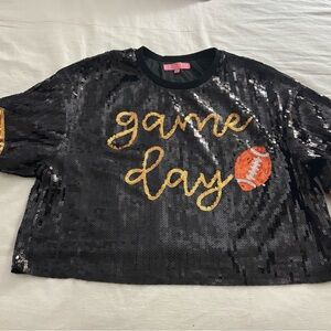 Sequin Game Day Top